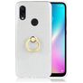 Mobigear Glitter Ring Coque Xiaomi Redmi 7 Coque arrière en TPU Souple avec Anneau-Support - Argent