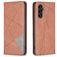 Mobigear Rhombus Slim Housse Samsung Galaxy A56 Etui - Marron