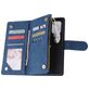 Mobigear Zipper Housse Samsung Galaxy S10 Lite Etui Porte-Monnaie - Bleu
