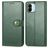 Mobigear Snap Button Xiaomi Redmi A1 4G Étui Portefeuille - Vert