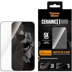 PanzerGlass Ceramic iPhone 18 Pro Max Verre trempé Protection d'écran - Compatible coque + Cadre de pose