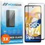 Mobigear Premium POCO M4 Pro 5G Verre trempé Protection d'écran - Compatible Coque - Noir (Lot de 3)