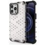 Mobigear Honeycomb Coque iPhone 14 Pro Max Coque arrière Rigide Anti-Chocs - Blanc