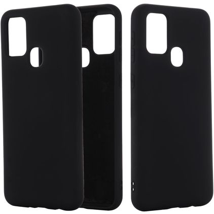 Mobigear Rubber Touch Coque Samsung Galaxy M51 Coque arrière en Silicone - Noir
