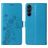 Mobigear Flowers Housse Samsung Galaxy A16 Etui Porte-Monnaie - Bleu