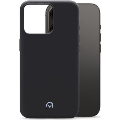 Mobilize Rubber Gelly Coque iPhone 14 Pro Coque arrière en TPU Souple - Matt Black
