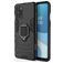 Mobigear Armor Ring Coque OnePlus 8T Coque arrière Rigide Anti-Chocs avec Anneau-Support - Noir