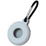 Mobigear Circle Key Coque Apple AirTag Porte-clés en en TPU Souple - Blanc