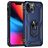 Mobigear Armor Ring Coque iPhone 13 Coque arrière Rigide Anti-Chocs avec Anneau-Support - Bleu