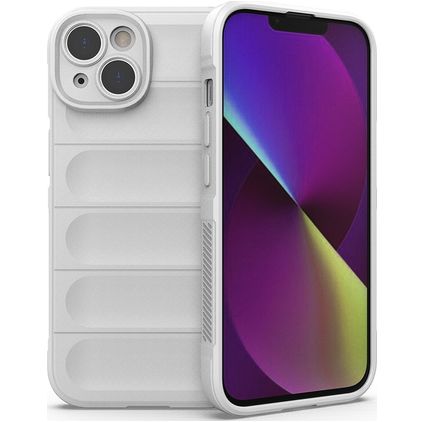 Mobigear Bumpy Coque iPhone 14 Coque arrière en TPU Souple - Blanc