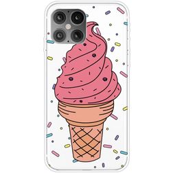 Mobigear Design Coque iPhone 12 Pro Max Coque arrière en TPU Souple - Ice Cream