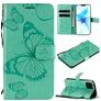 Mobigear Butterfly Housse iPhone 12 Etui Porte-Monnaie - Turquoise