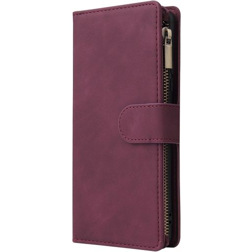 Mobigear Zipper Housse Samsung Galaxy S10 Lite Etui Porte-Monnaie - Rouge