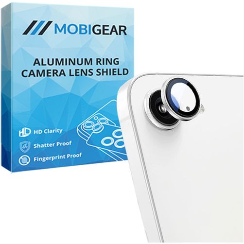 Mobigear Single iPhone 17e Verre trempé Protection objectif caméra - Compatible coque - Argent