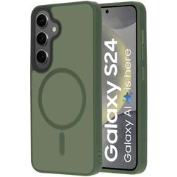 Mobiparts Hardcover Coque Samsung Galaxy S24 MagSafe Coque arrière Rigide - Satin Green