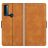 Mobigear Slim Magnet Housse TCL 20 SE Etui Porte-Monnaie - Marron