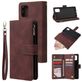 Mobigear Zipper Housse Samsung Galaxy A51 Etui Porte-Monnaie - Marron