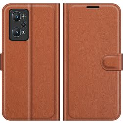 Mobigear Classic Housse Realme GT2 Etui Porte-Monnaie - Marron