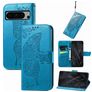 Mobigear Butterfly Housse Google Pixel 8 Pro Etui Porte-Monnaie - Bleu