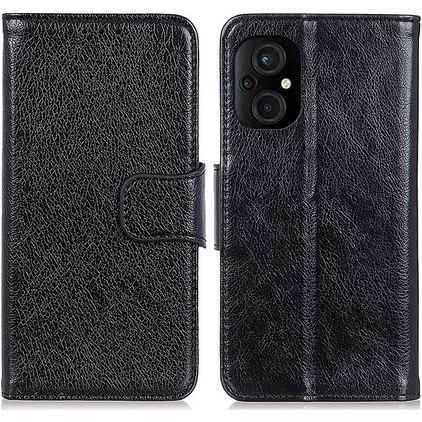 Mobigear Classy Housse POCO M5 Etui Porte-Monnaie - Noir