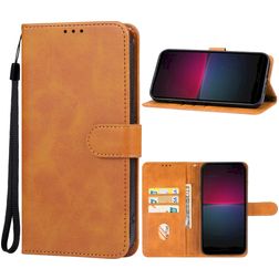 Mobigear Wallet Housse Sony Xperia 10 V Etui Porte-Monnaie - Marron
