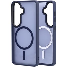 Mobiparts Hardcover Coque Samsung Galaxy S26 MagSafe Coque arrière Rigide - Satin Blue