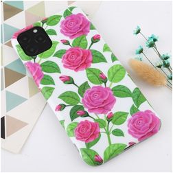 Mobigear Design Coque iPhone 11 Pro Max Coque arrière en TPU Souple - Fleurs