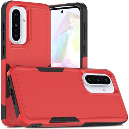 Mobigear Heavy Armor Samsung Galaxy A36 Plastique rigide Coque arrière Antichoc - Rouge