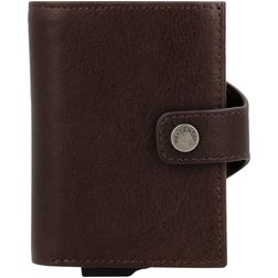 Valenta Card Case Plus - Porte Cartes en - 8 Cartes - Chocolate