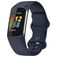 Mobigear Sport Dual Bracelet Silicone Fitbit Charge 5 Fermeture à clou et passant - Dark Blue