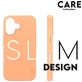 CARE by PanzerGlass Fashionable Coque iPhone 16 MagSafe Coque arrière en Silicone - Peachy