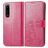 Mobigear clover Housse Sony Xperia 5 IV Etui Porte-Monnaie - Magenta