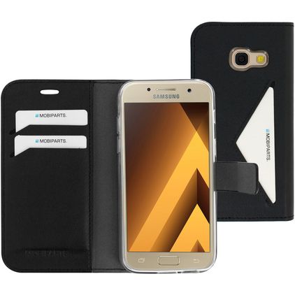 Mobiparts Classic Wallet Samsung Galaxy A3 (2017) Étui Portefeuille - Noir