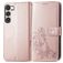 Mobigear Clover Housse Samsung Galaxy A54 Etui Porte-Monnaie - Rose doré