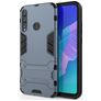 Mobigear Armor Stand Coque Huawei P40 Lite E Coque arrière Rigide Anti-Chocs avec Support Amovible - Bleu