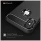 Mobigear Brushed Slim Coque iPhone XS Coque arrière en TPU Souple - Noir