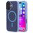 Mobiparts Hardcover Coque iPhone 17 MagSafe Coque arrière Rigide - Satin Light Blue