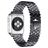 Mobigear Honeycomb Bracelet Acier Apple Watch Fermeture boucle ardillon - 42/41/40/38 mm - Noir