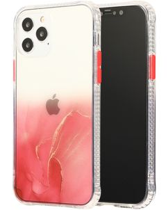 Mobigear Gradient Coque iPhone 12 Pro Coque arrière Rigide - Rouge