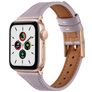 Mobigear Napoli Bracelet Cuir Apple Watch Fermeture boucle ardillon - 49/46/45/44 mm - Violet
