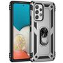 Mobigear Armor Ring Coque Samsung Galaxy A53 Coque arrière Rigide Anti-Chocs avec Anneau-Support - Argent