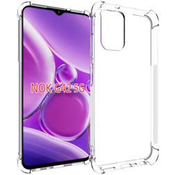 Mobigear Cushion Coque Transparente Nokia G42 Coque arrière en TPU Souple - Transparent