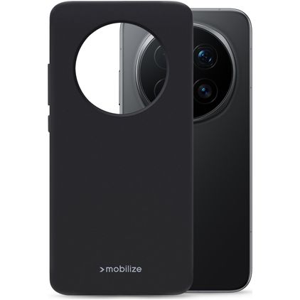 Mobilize Rubber Gelly Coque HONOR Magic 8 Pro Coque arrière en TPU Souple - Noir