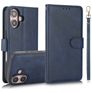 Mobigear Wallet Housse iPhone 16 Etui avec Coque Détachable Porte-Monnaie - Bleu