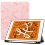 Mobigear Tri-Fold Marble Coque iPad Air 3 (2019) Etui + Porte-crayon - Rose