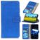 Mobigear Croco Housse iPhone SE (2022) Etui Porte-Monnaie - Bleu