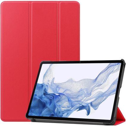 Mobigear Tri-Fold Samsung Galaxy Tab S9 Étui - Rouge