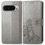 Mobigear Clover Housse Google Pixel 9 Pro XL Etui Porte-Monnaie - Gris