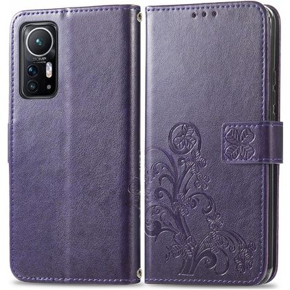 Mobigear Clover Housse Xiaomi 12 Etui Porte-Monnaie - Violet