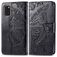 Mobigear Butterfly Housse Samsung Galaxy A41 Etui Porte-Monnaie - Noir